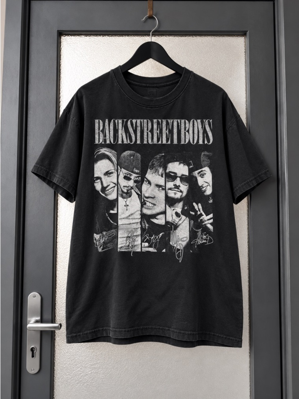 Backstreet Boys Düsseldorf 2026 With Signatures Black T-Shirt